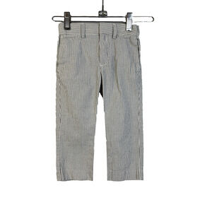 Crewcuts Ludlow Pants Boys 2 Slim Gray Stripe Seersucker Adjustable Waist Preppy